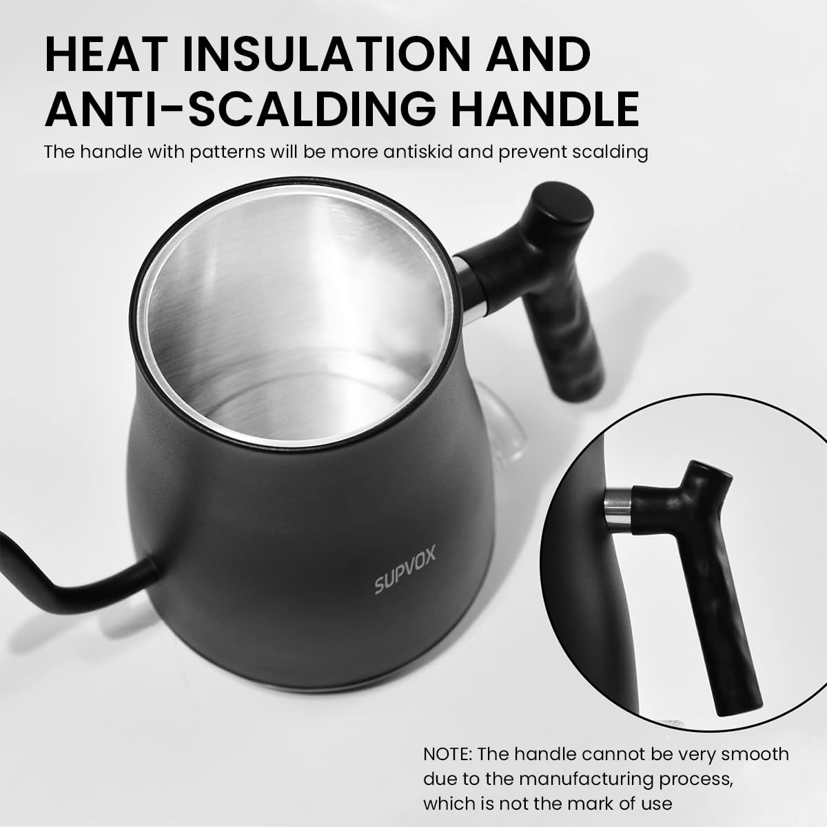 Supvox Gooseneck Electric Kettle for Hot Water Kettle with Temperature Control 1 Liter Hot Water Boiler for Home 1000W Electric Tea Maker Machine with 7 Temperature Button for Pour Over Coffee Supvox Gooseneck Electric Kettle for Hot Water Kettle with Temperature Control 1 Liter Hot Water Boiler for Home 1000W Electric Tea Maker Machine with 7 Temperature Button for Pour Over Coffee